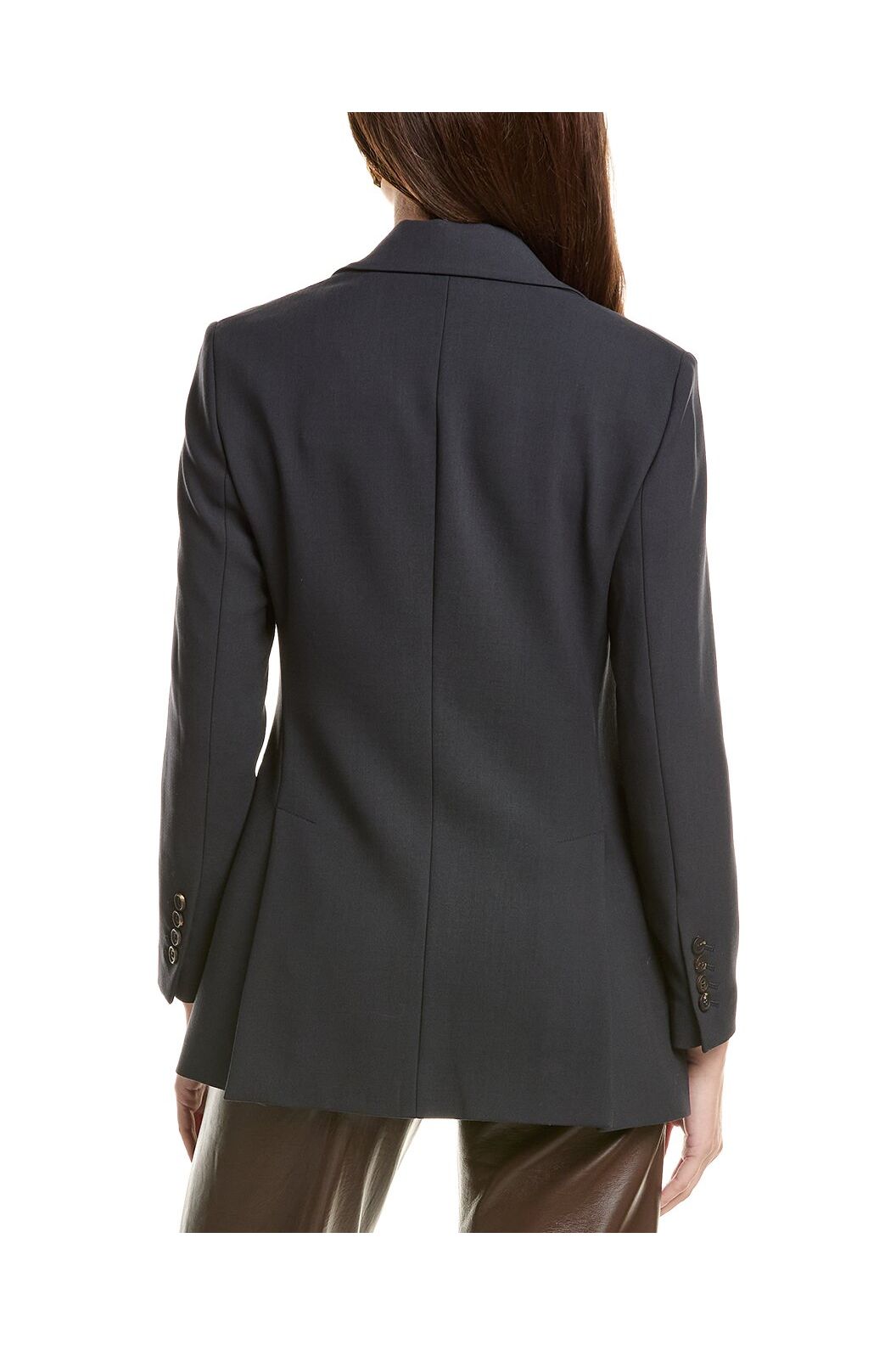 Women's Dark Blue Wool Blazer