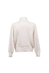 Men's Cream Cashmere Cable Sweater