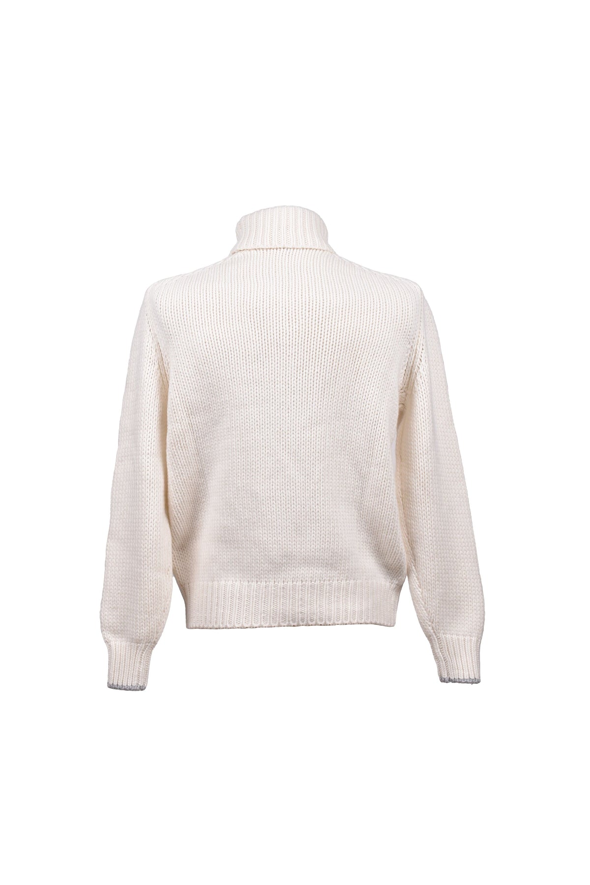 Men's Cream Cashmere Cable Sweater