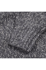 Brunello Cucinelli Men's Gray Cashmere Cable Sweater