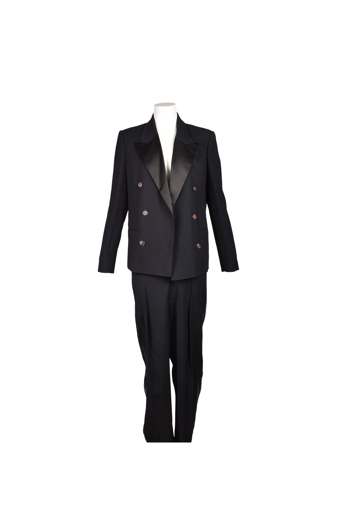 Women's Black Wool Tailored Suit