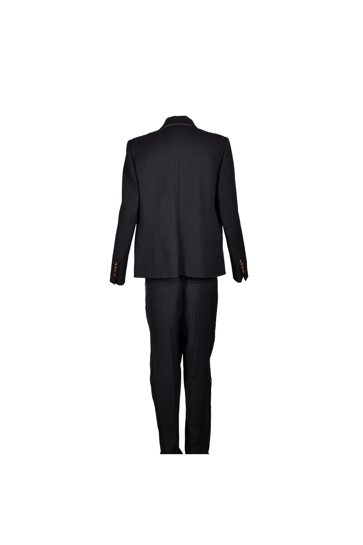 Women's Black Wool Tailored Suit