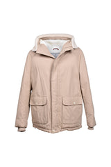 Men's Sand Quilted Parka Jacket