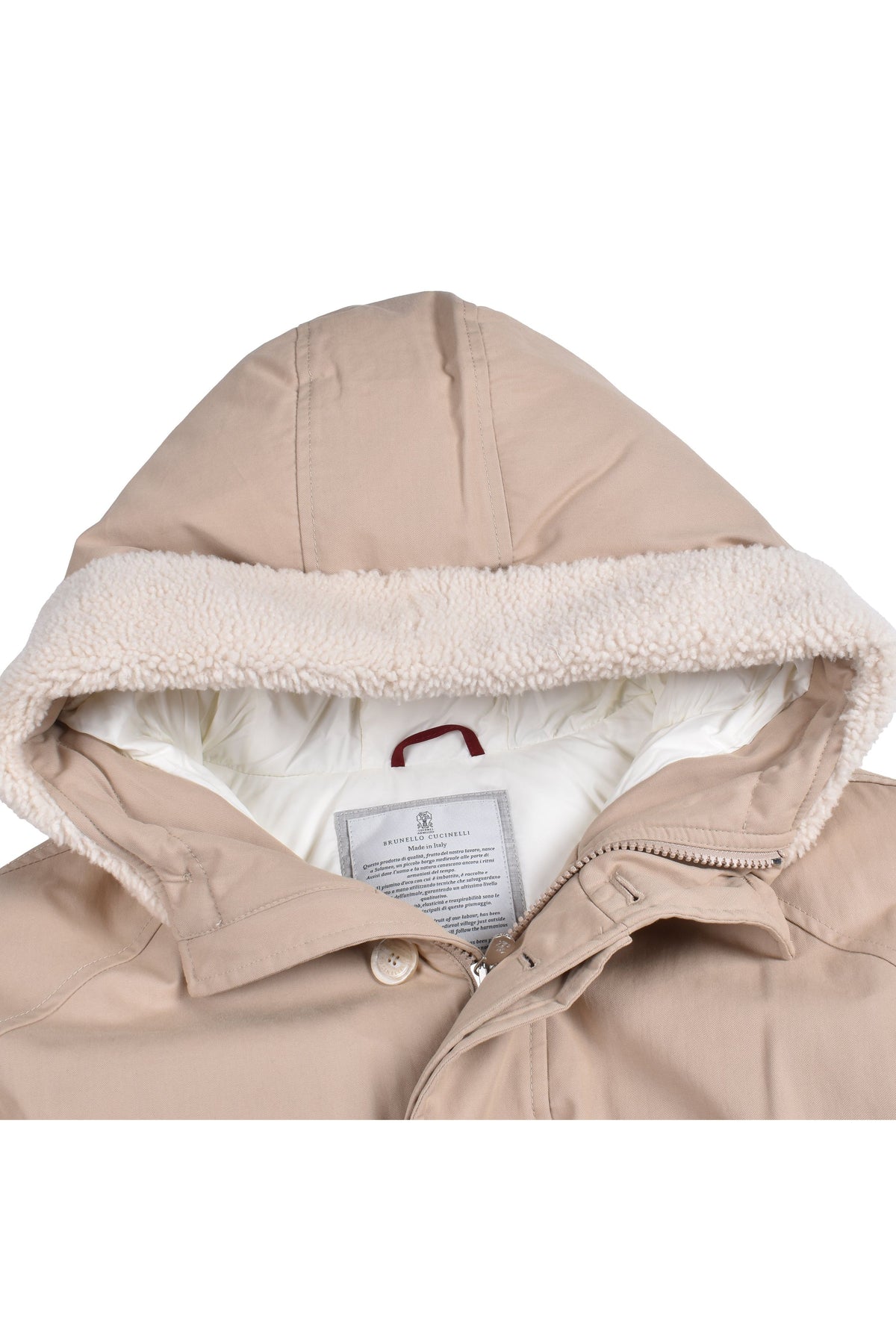 Men's Sand Quilted Parka Jacket