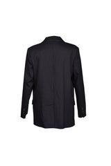 Women's Navy Virgin Wool Blazer