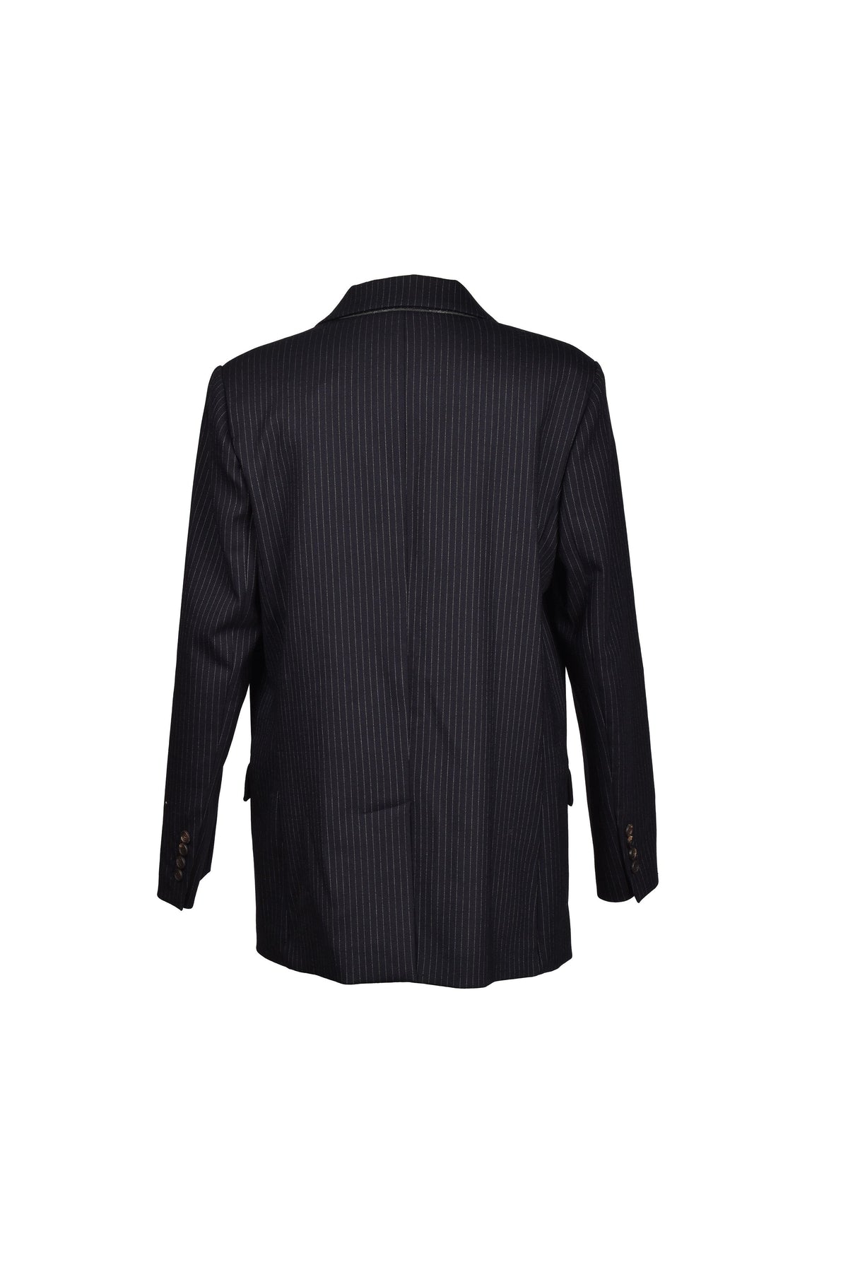Women's Navy Virgin Wool Blazer
