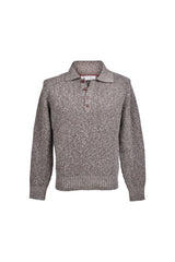 Men's Brown Cashmere Knit Sweater