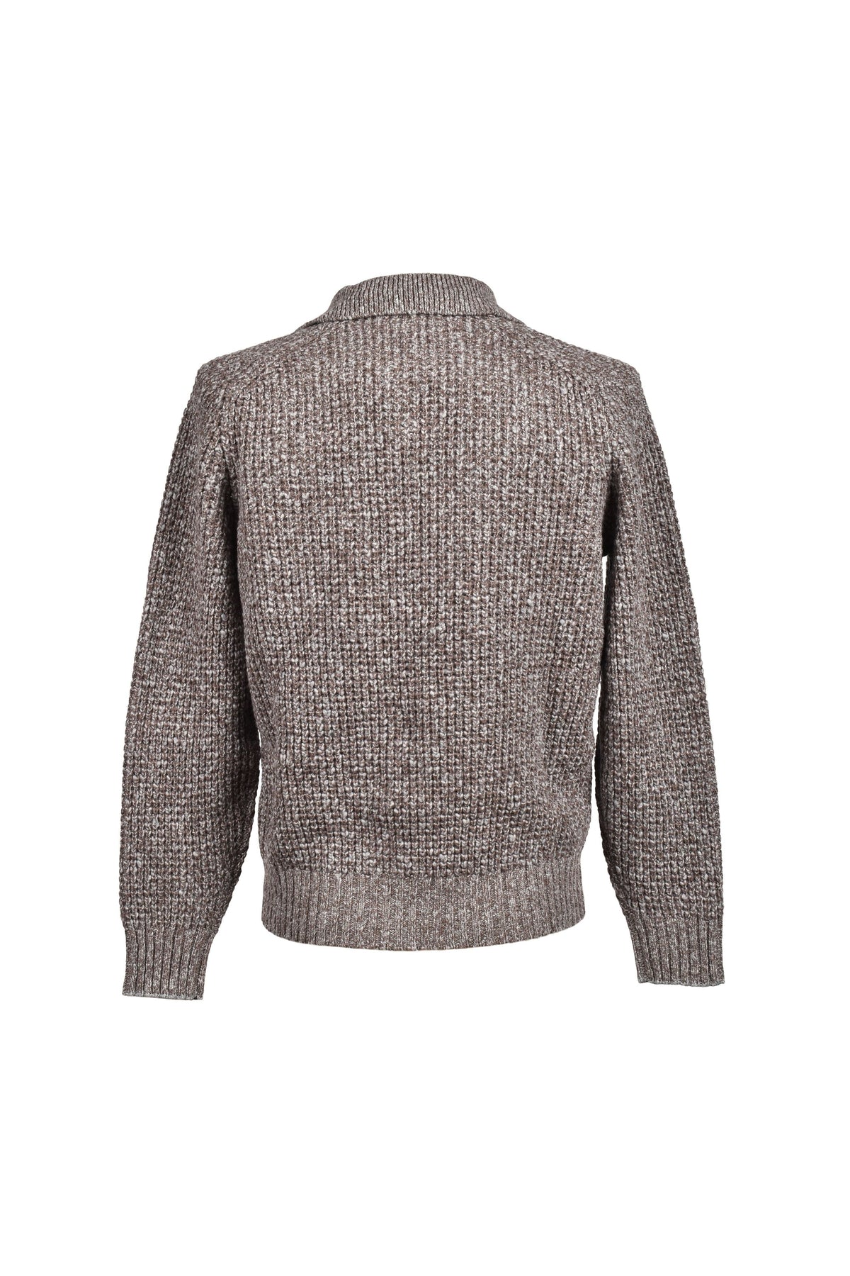 Men's Brown Cashmere Knit Sweater