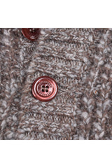 Men's Brown Cashmere Knit Sweater