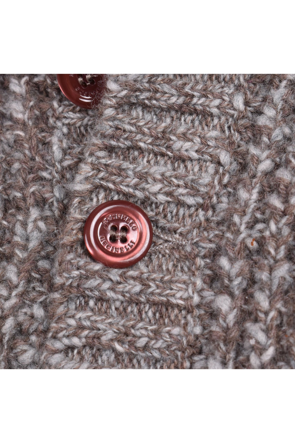Men's Brown Cashmere Knit Sweater