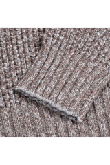 Men's Brown Cashmere Knit Sweater