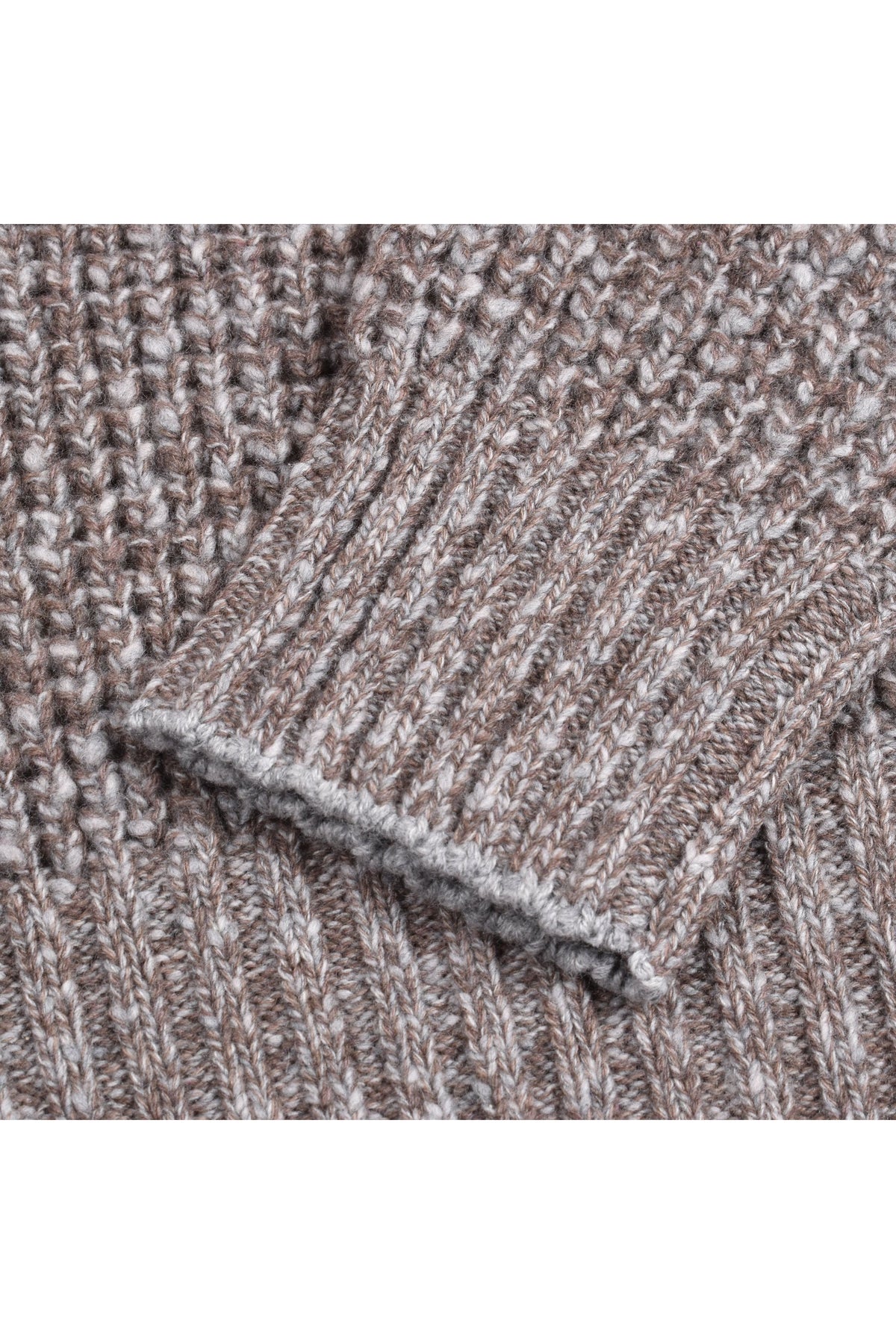 Men's Brown Cashmere Knit Sweater
