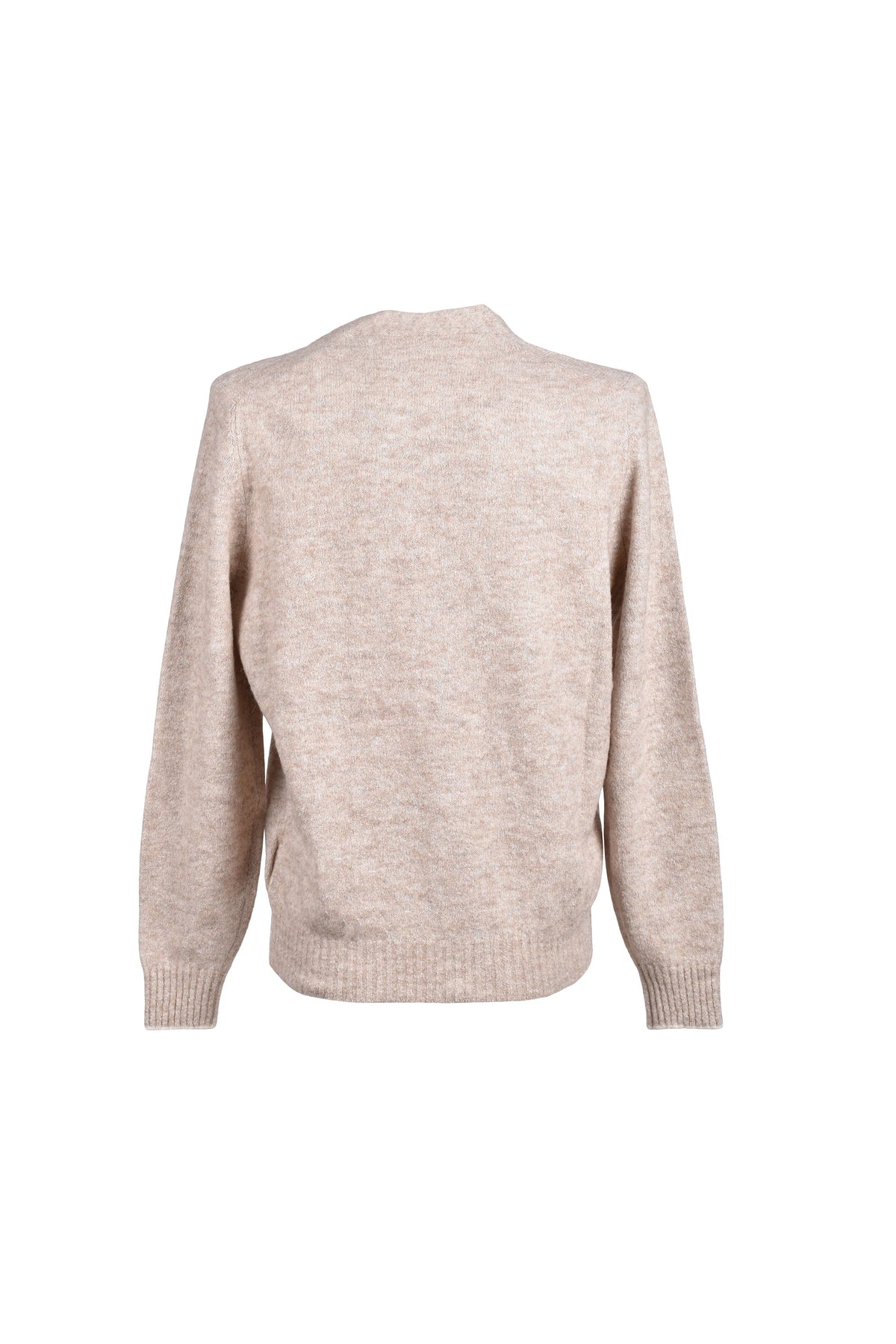 Men's Sand Wool Blend Cardigan Sweater