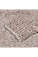Men's Sand Wool Blend Cardigan Sweater