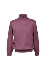 Brunello Cucinelli Men's Purple Cashmere Turtleneck Sweater