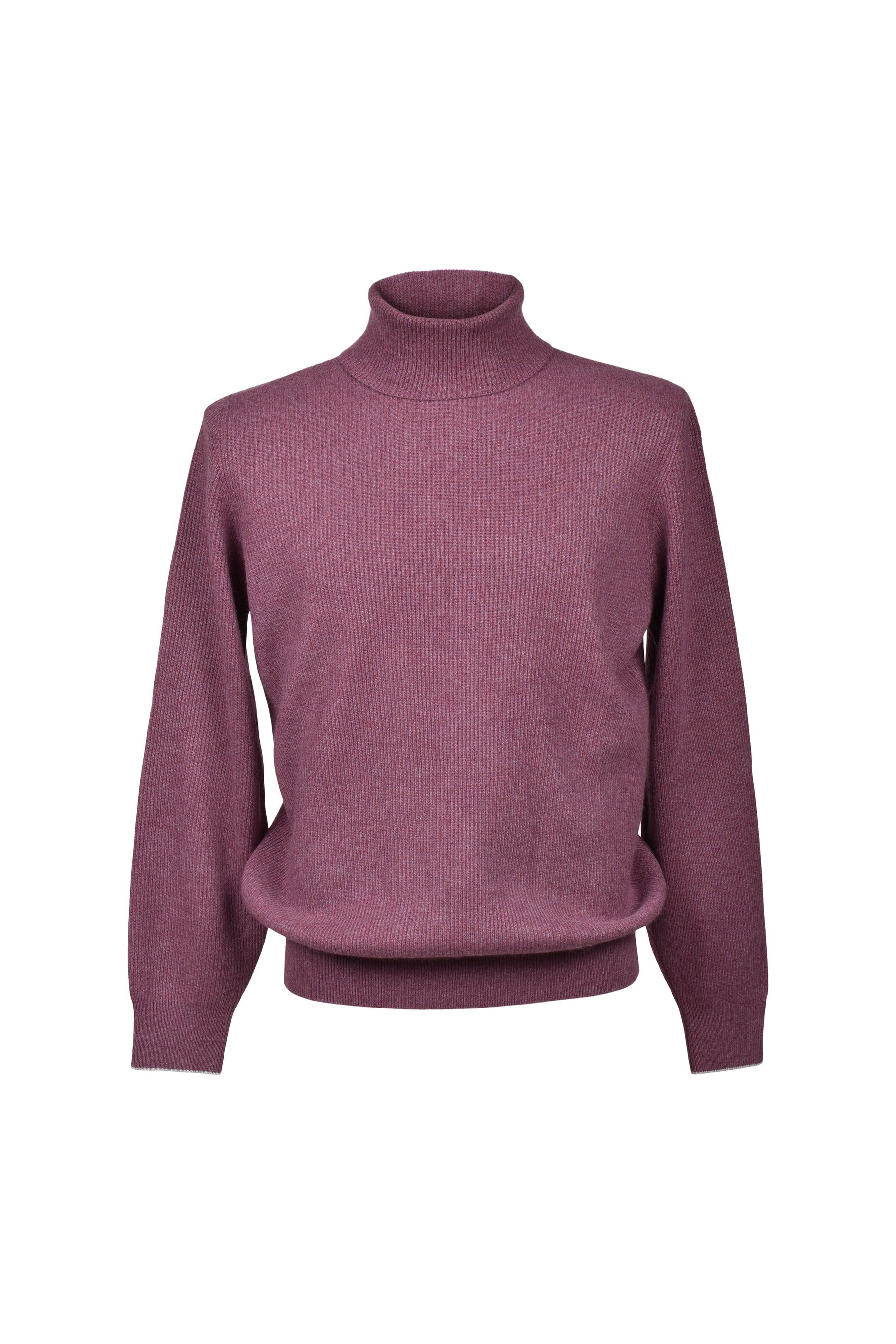 Brunello Cucinelli Men's Purple Cashmere Turtleneck Sweater