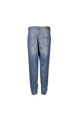 Women's Medium Blue Tapered Trousers