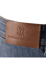 Women's Medium Blue Tapered Trousers