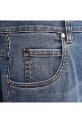 Women's Medium Blue Tapered Trousers