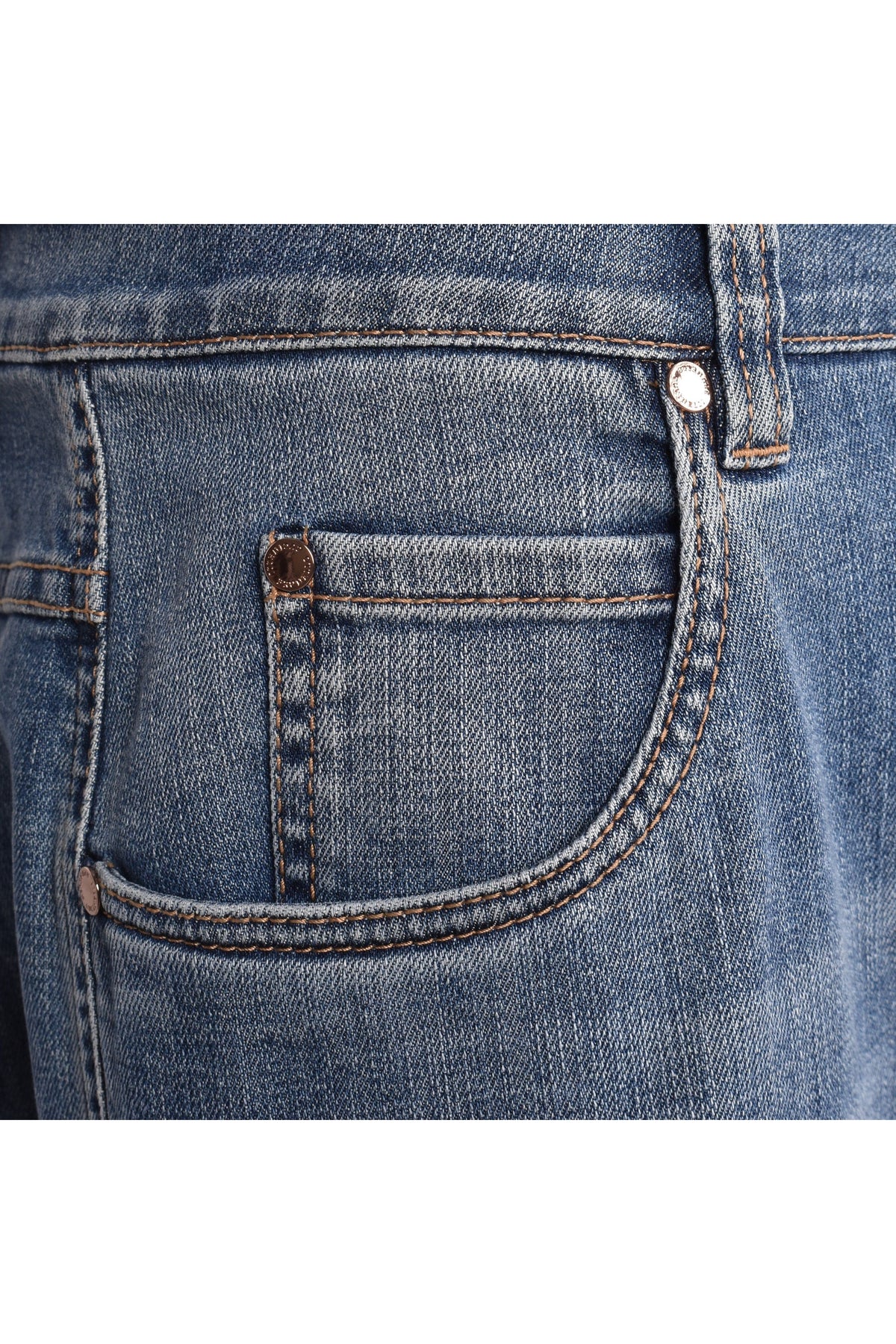 Women's Medium Blue Tapered Trousers