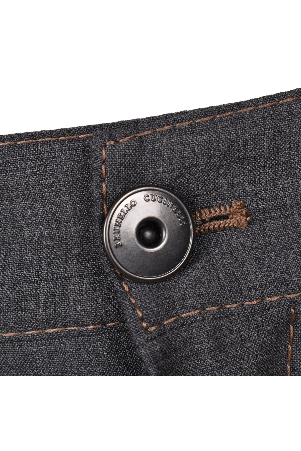 Women's Grey Wool Straight Trousers