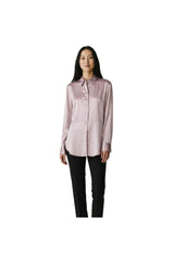 Women's Mauve Silk Blend Shirt