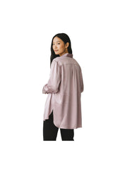 Women's Mauve Silk Blend Shirt