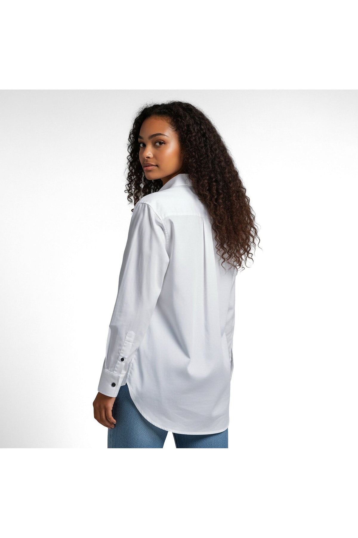 Women's White Western Style Shirt