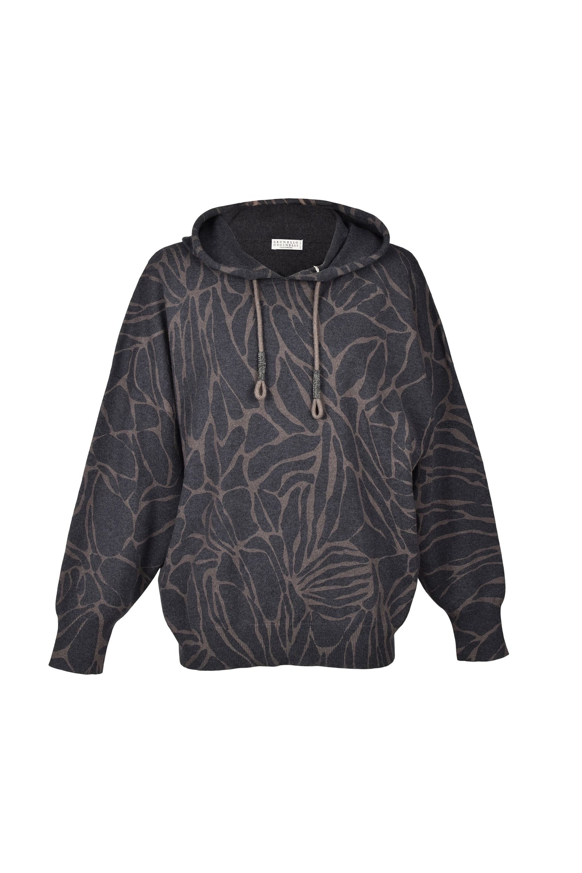 Women's Black Cashmere Blend Hoodie