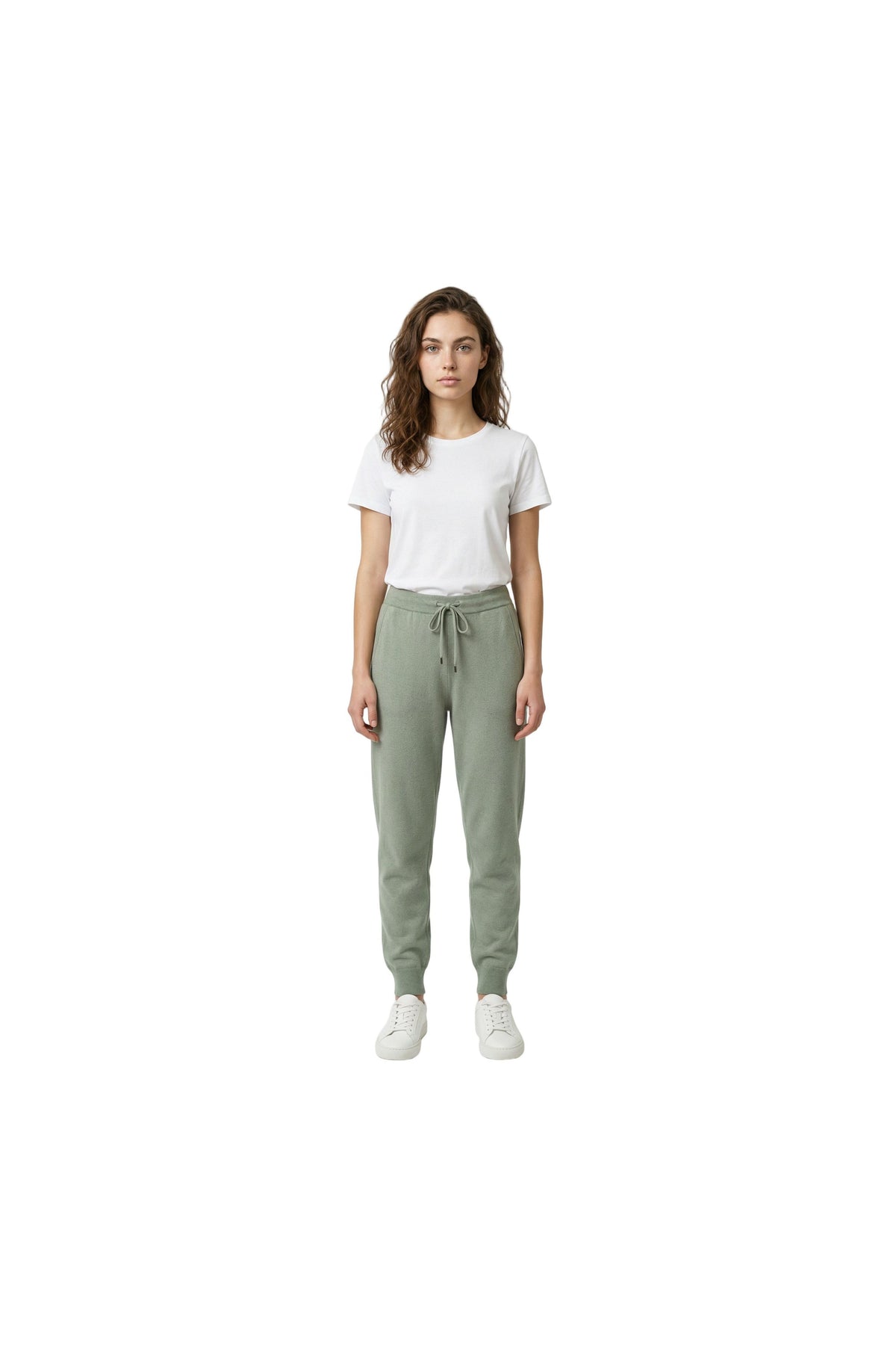 Women's Sage Cashmere Knit Trousers
