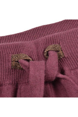 Women's Berry Cashmere Jogger Trousers