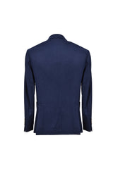 Brunello Cucinelli Men's Blue Wool Silk Blazer