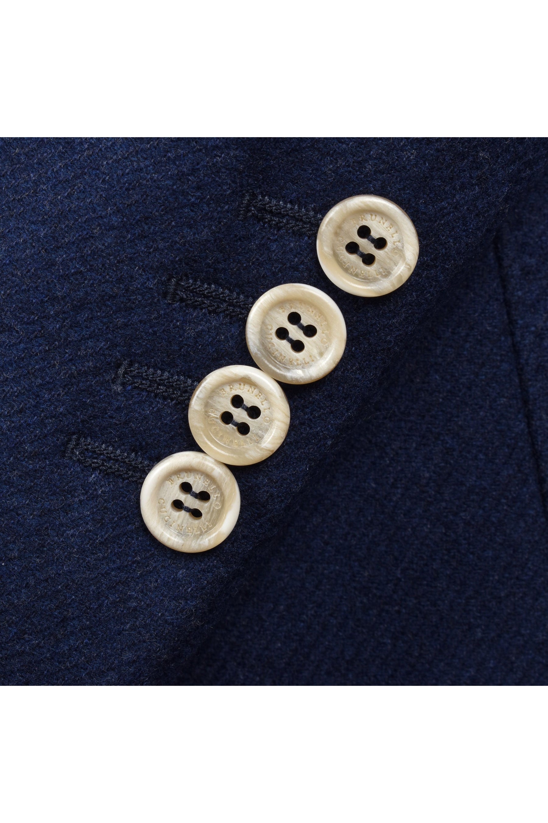 Brunello Cucinelli Men's Blue Wool Silk Blazer