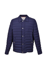 Brunello Cucinelli Men's Dark Blue Quilted Jacket