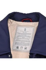 Brunello Cucinelli Men's Dark Blue Quilted Jacket