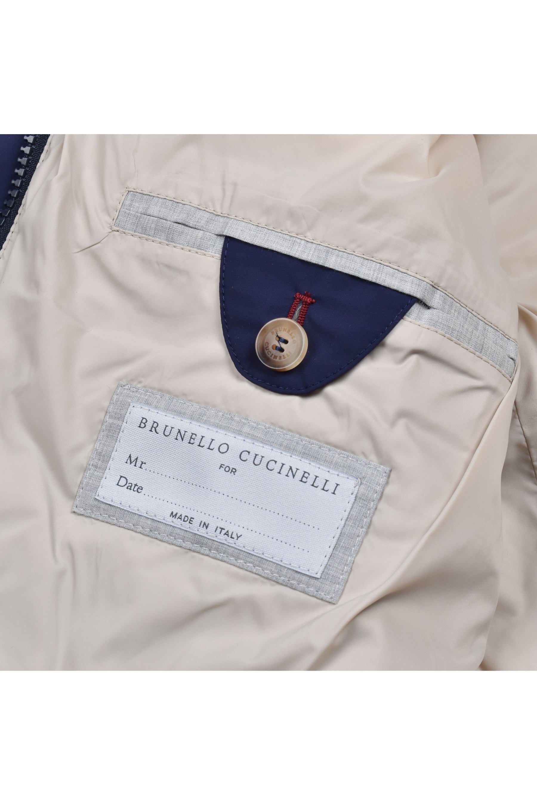 Brunello Cucinelli Men's Dark Blue Quilted Jacket
