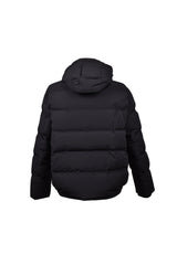 Men's Black Quilted Bomber Jacket
