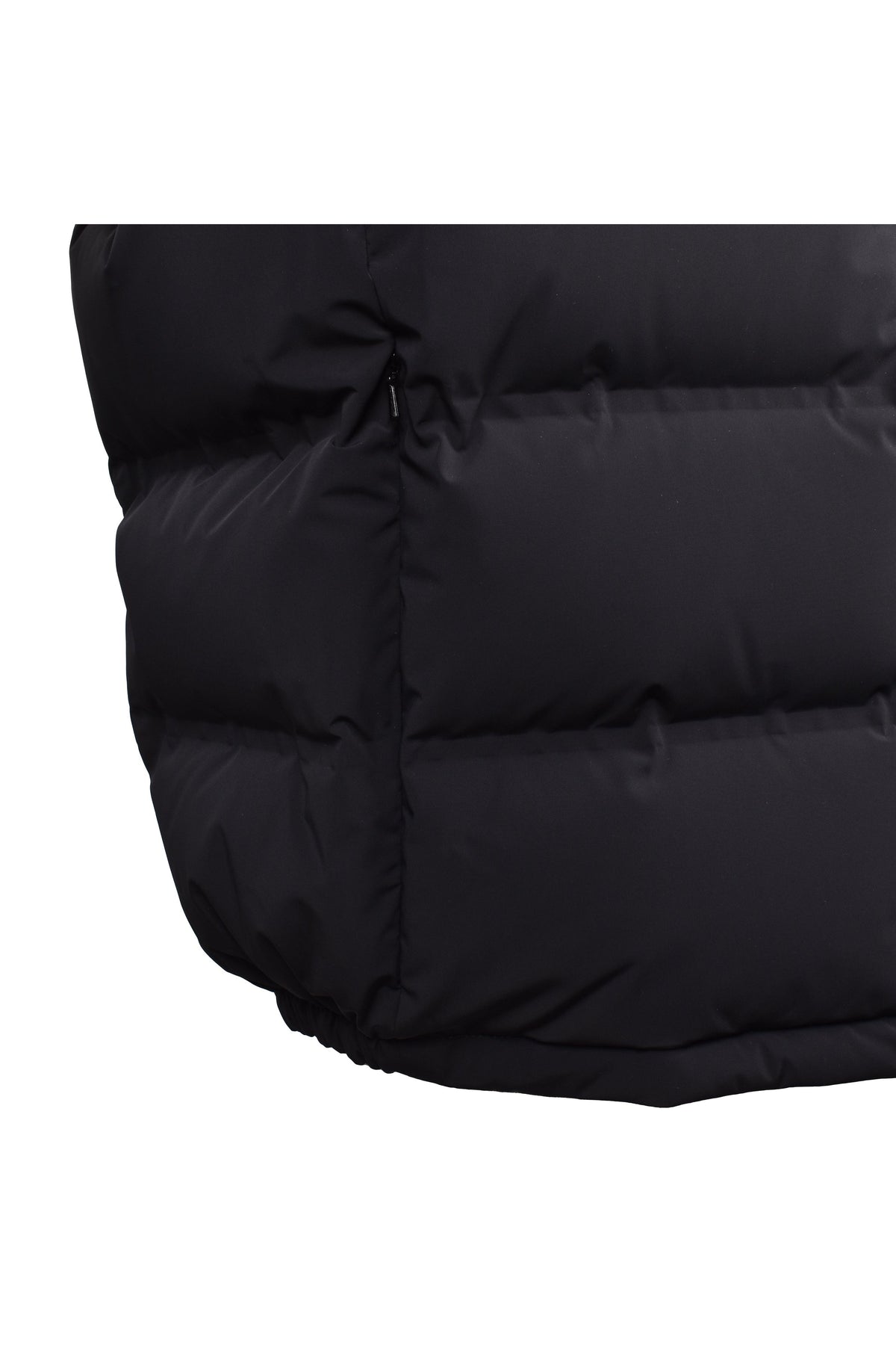 Men's Black Quilted Bomber Jacket