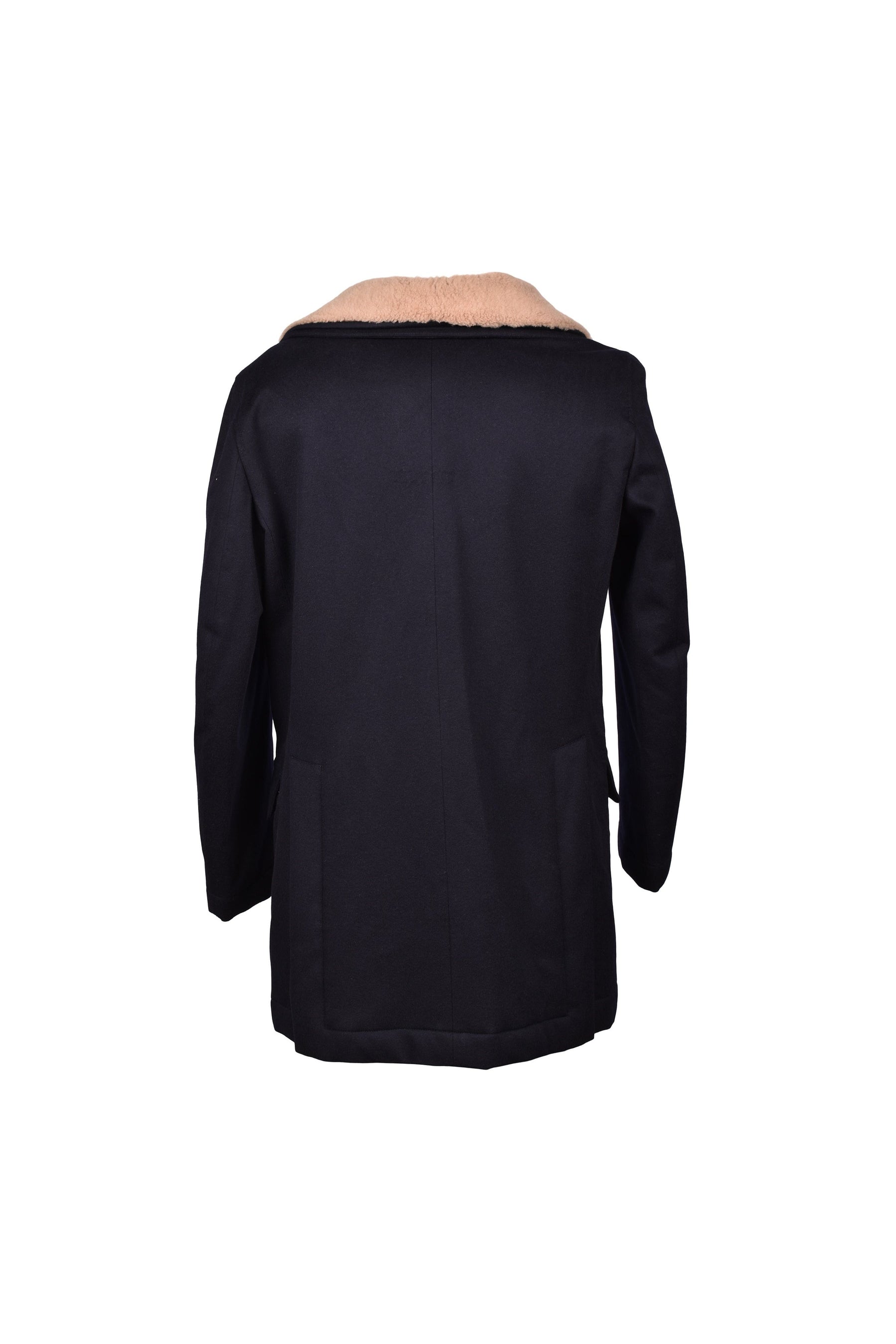 Brunello Cucinelli Men's Navy Wool Pea Jacket