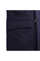 Brunello Cucinelli Men's Navy Wool Pea Jacket