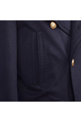 Brunello Cucinelli Men's Navy Wool Pea Jacket