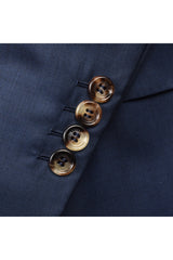 Brunello Cucinelli Men's Navy Virgin Wool Blazer