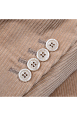 Men's Camel Cotton Corduroy Suit