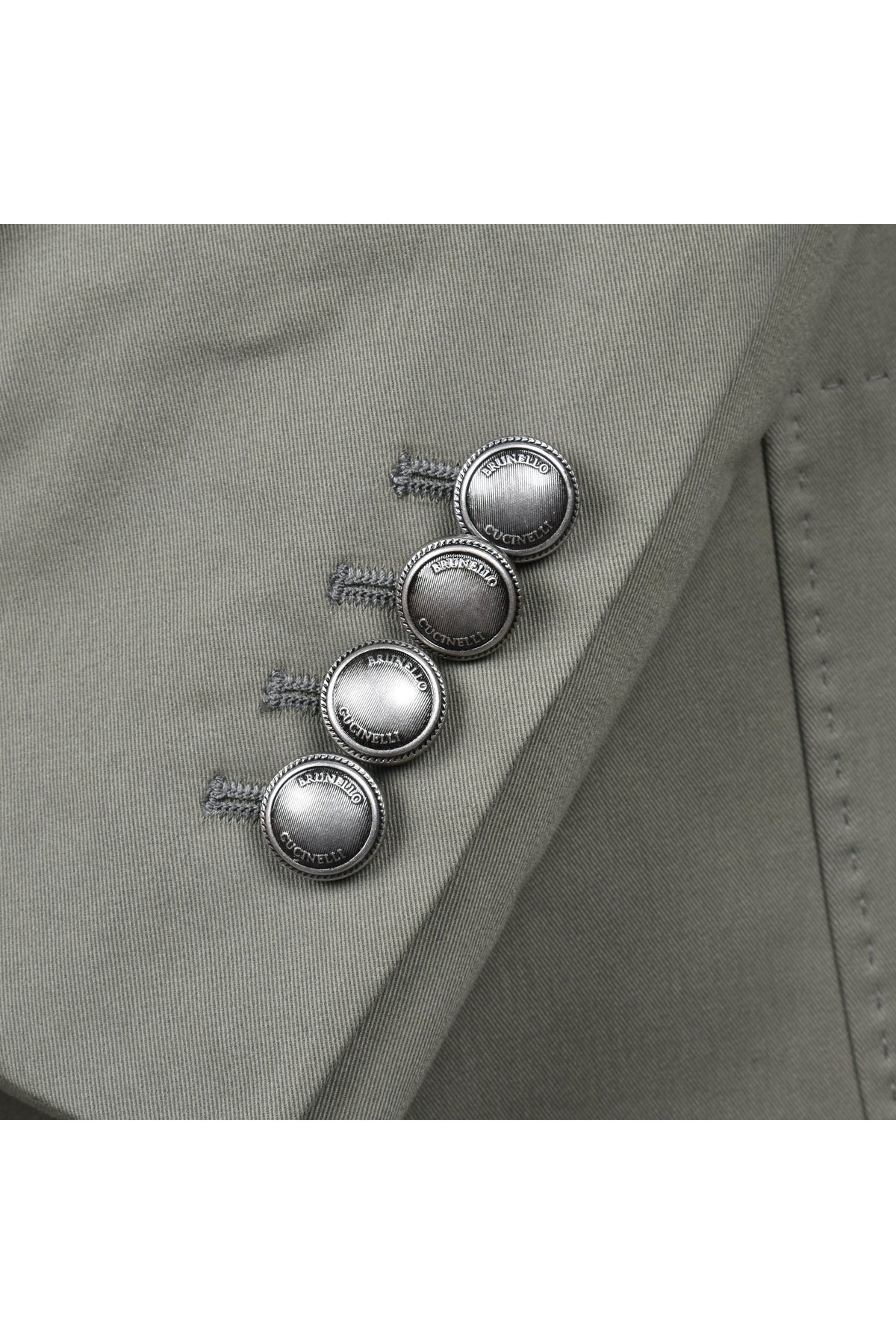 Men's Sage Cotton Double Breasted Suit