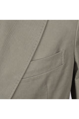 Men's Sage Cotton Double Breasted Suit
