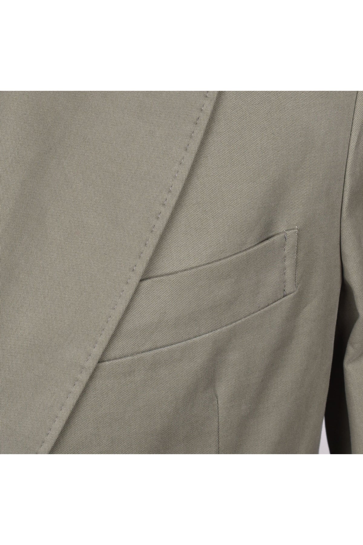 Men's Sage Cotton Double Breasted Suit
