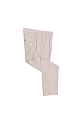Men's Beige Cotton Casual Suit
