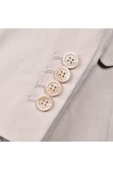 Men's Beige Cotton Casual Suit