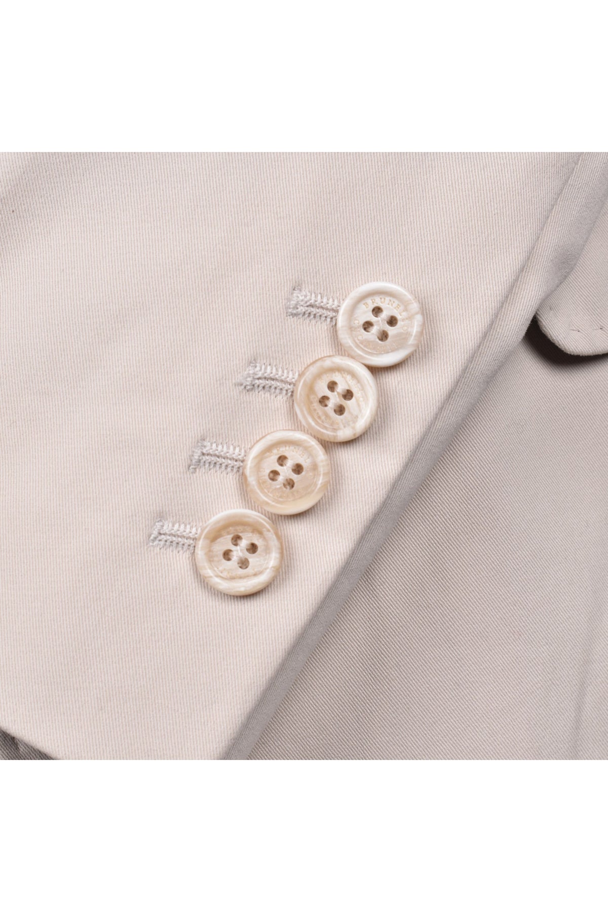 Men's Beige Cotton Casual Suit