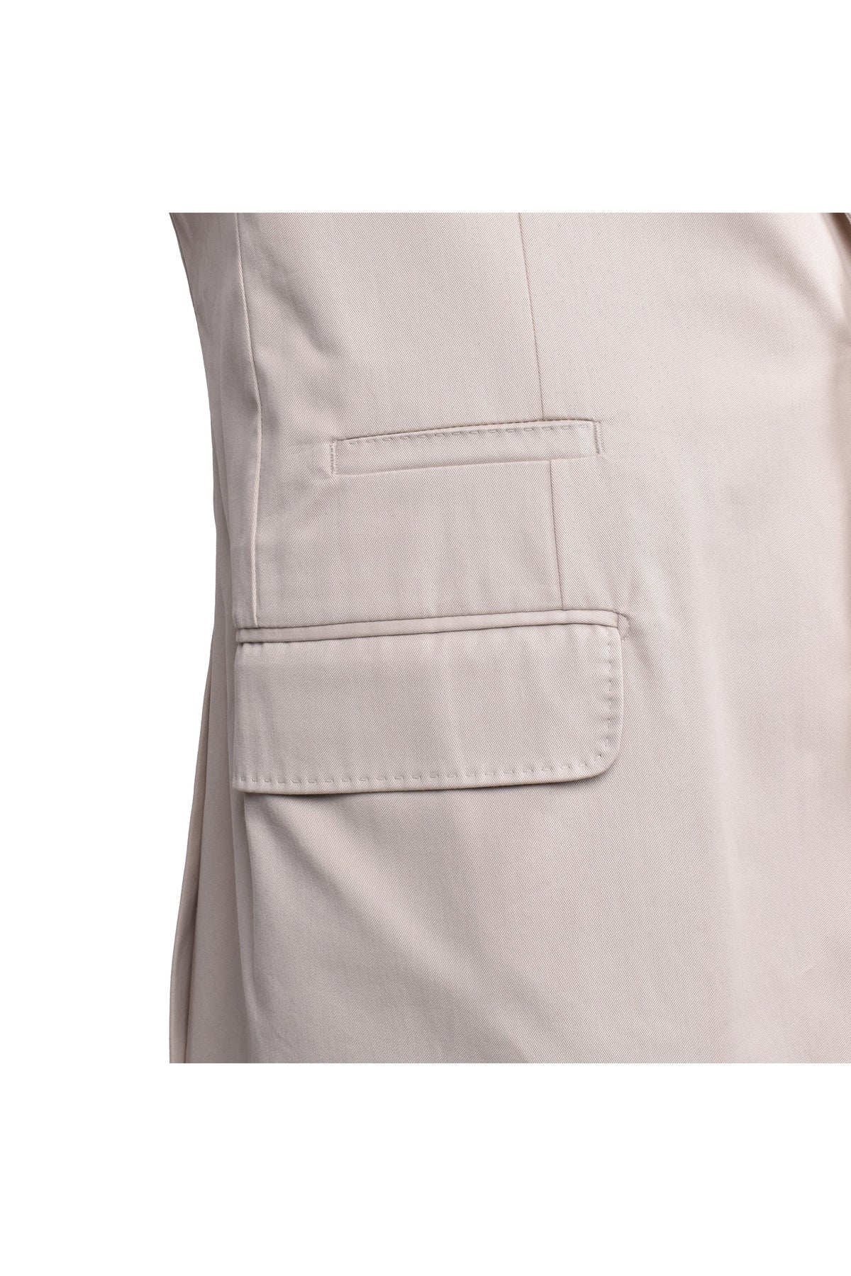Men's Beige Cotton Casual Suit